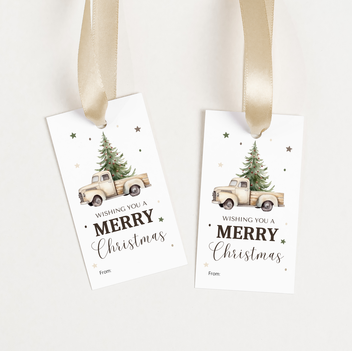 DIGITAL Merry Christmas Gift Tag (1026)