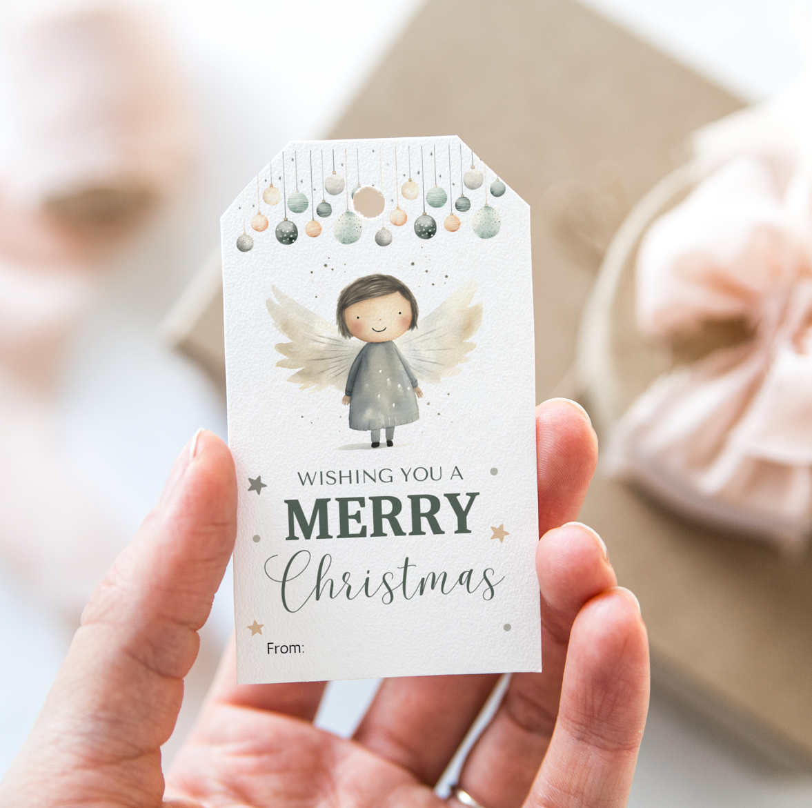 DIGITAL Merry Christmas Gift Tag (1057)