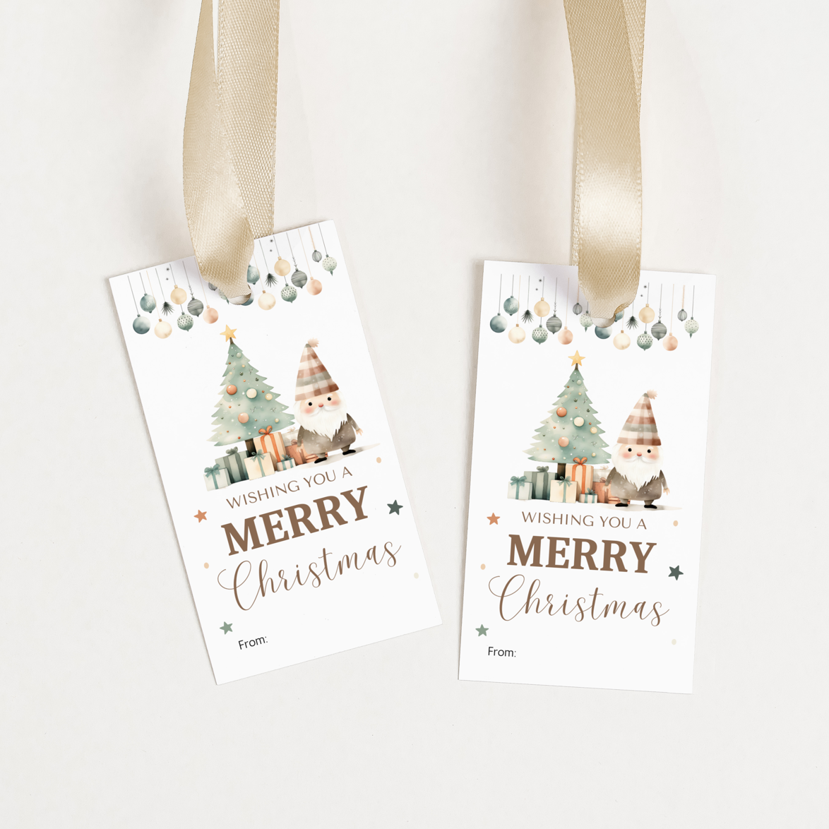 DIGITAL Merry Christmas Gift Tag (1060)