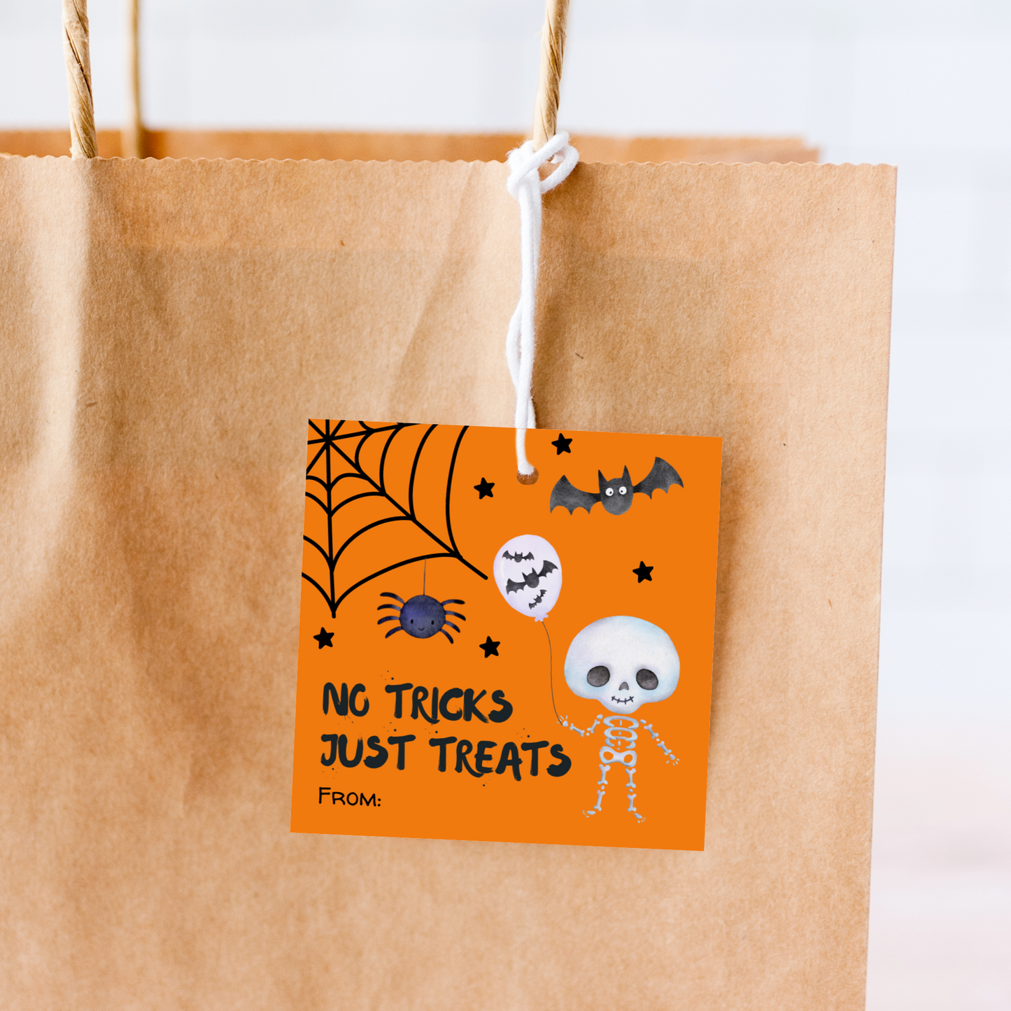 DIGITAL No Tricks Just Treats Gift Tag (2002)
