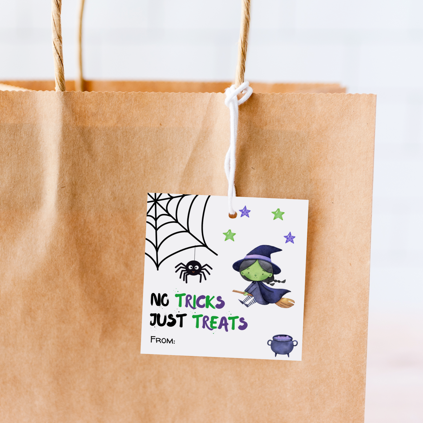 DIGITAL No Tricks Just Treats Gift Tag (2003)