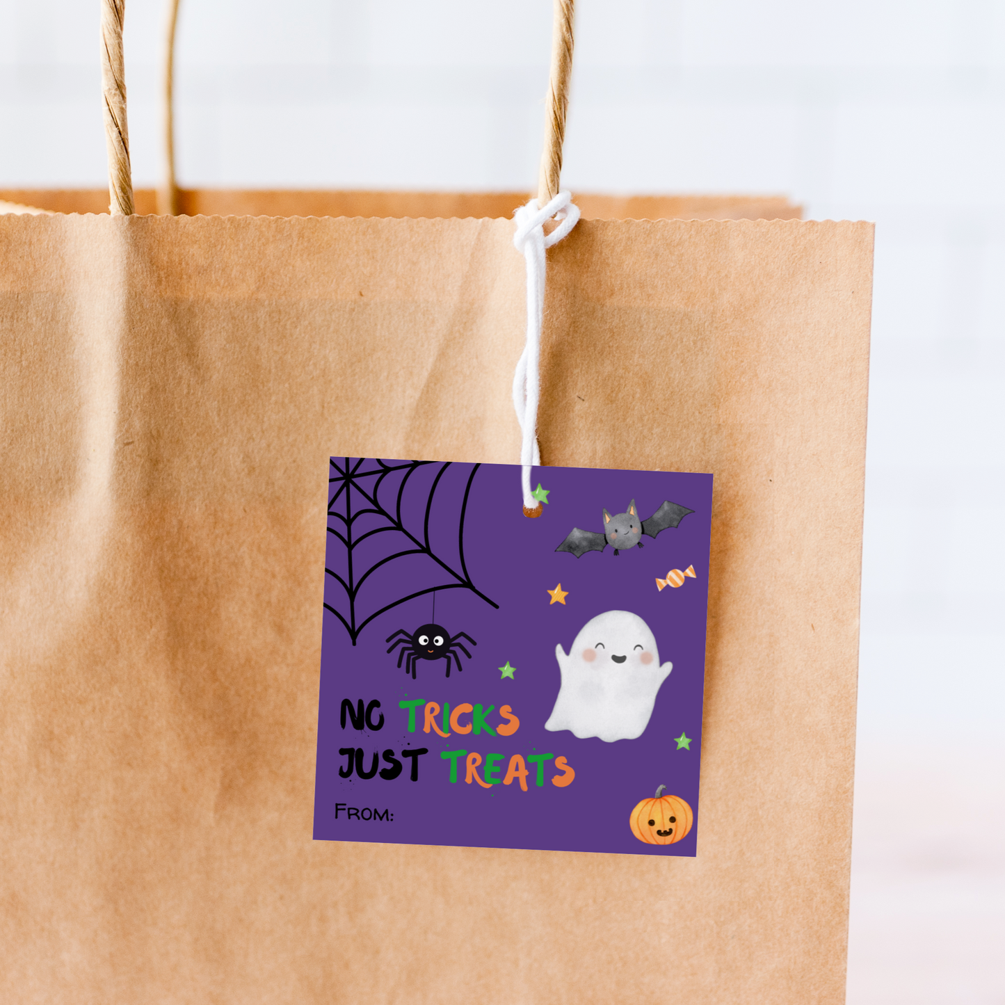 DIGITAL No Tricks Just Treats Gift Tag (2004)