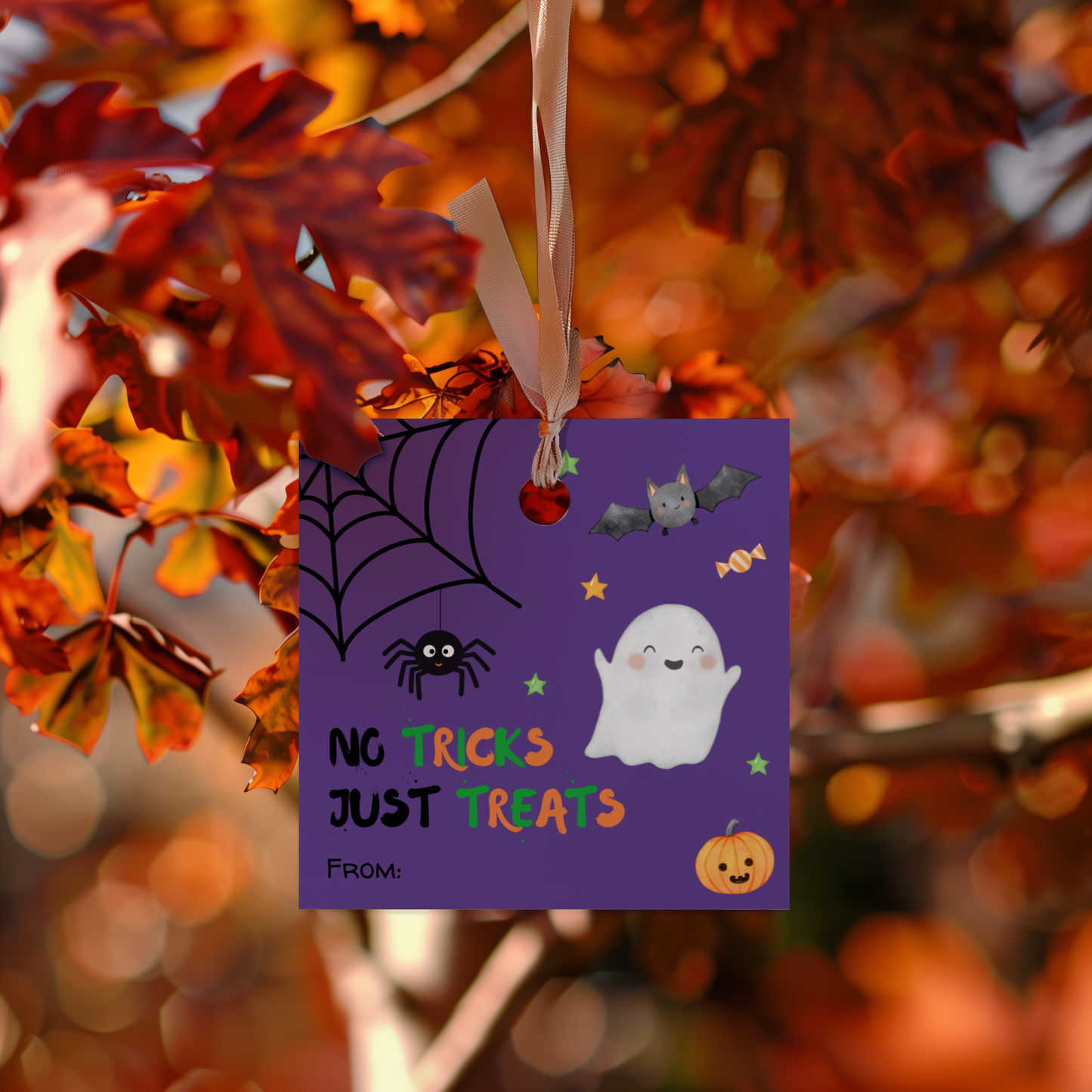 DIGITAL No Tricks Just Treats Gift Tag (2004)