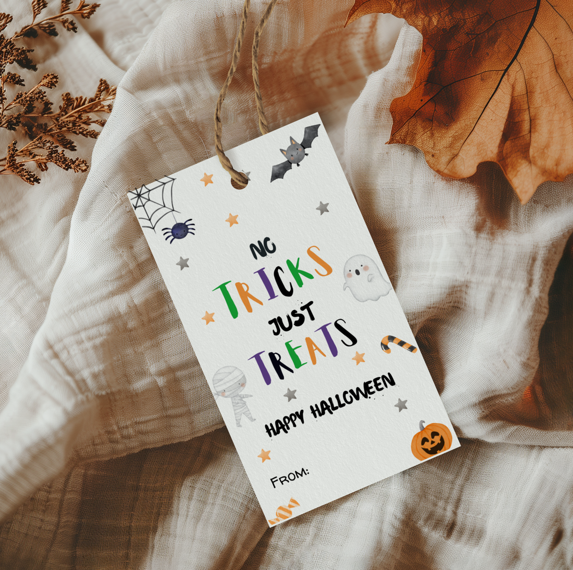 DIGITAL No Tricks Just Treats Gift Tag (2005)