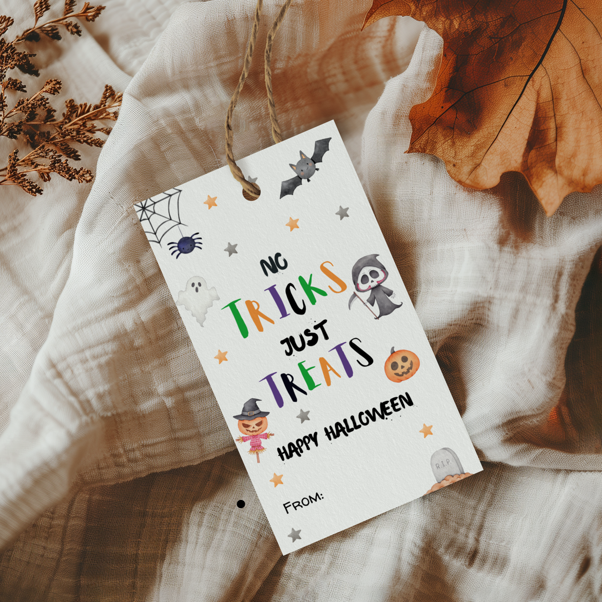 DIGITAL No Tricks Just Treats Gift Tag (2006)