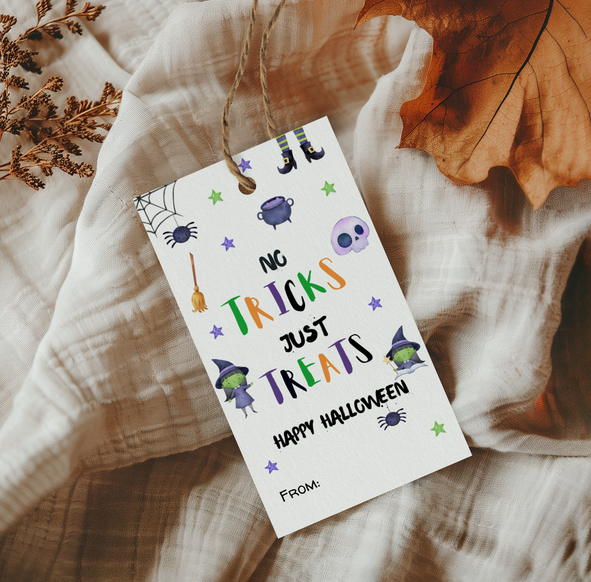 DIGITAL No Tricks Just Treats Gift Tag (2008)