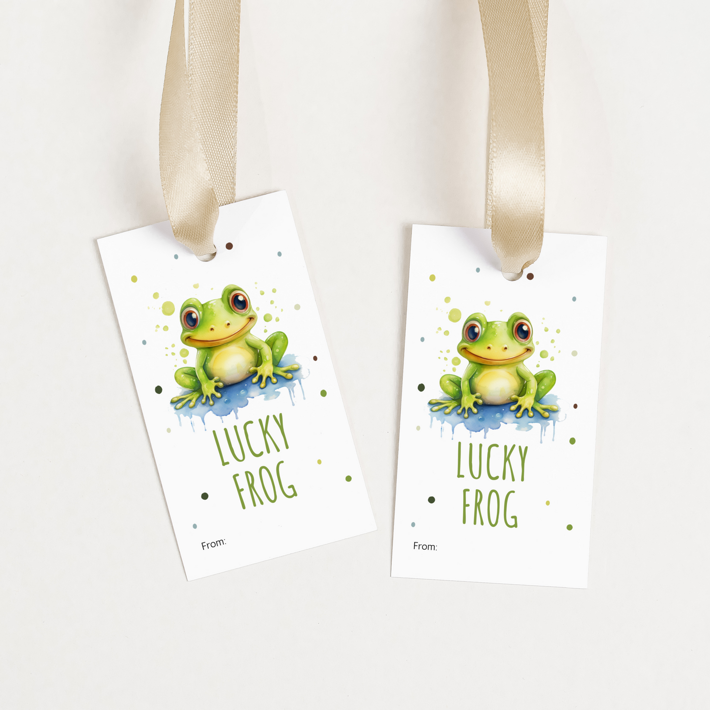 DIGITAL Lucky Frog Gift Tag (7011)