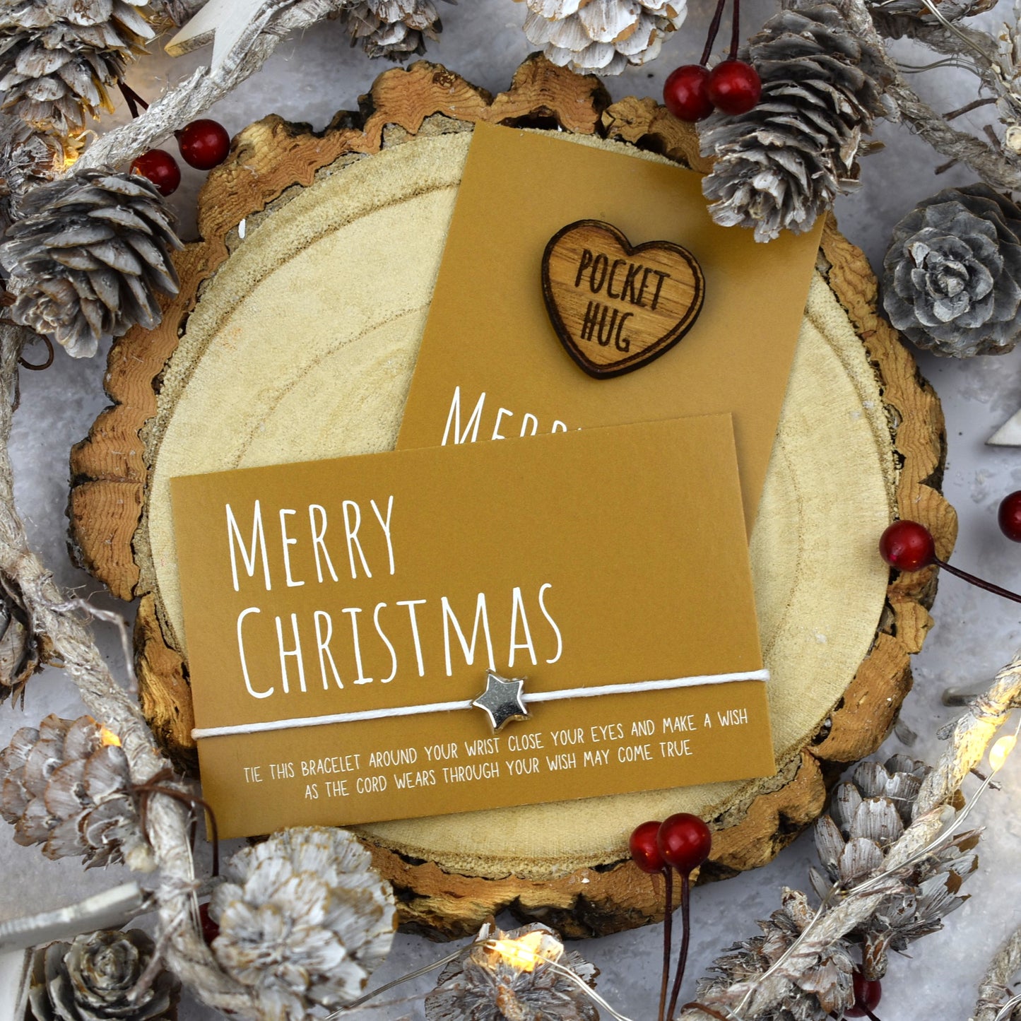 BUNDLE - Christmas Wish Bracelet and Pocket Hug (1063)