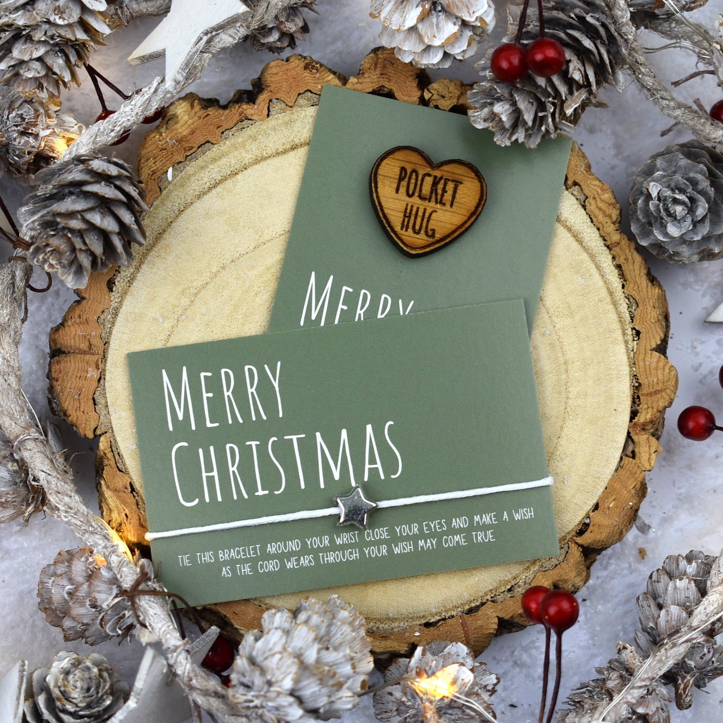 BUNDLE - Christmas Wish Bracelet and Pocket Hug (1065)
