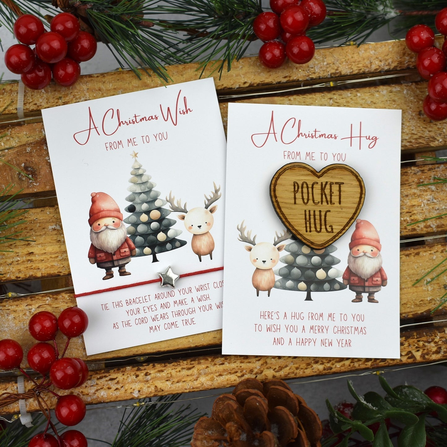 BUNDLE - Christmas Wish Bracelet and Pocket Hug (1019)