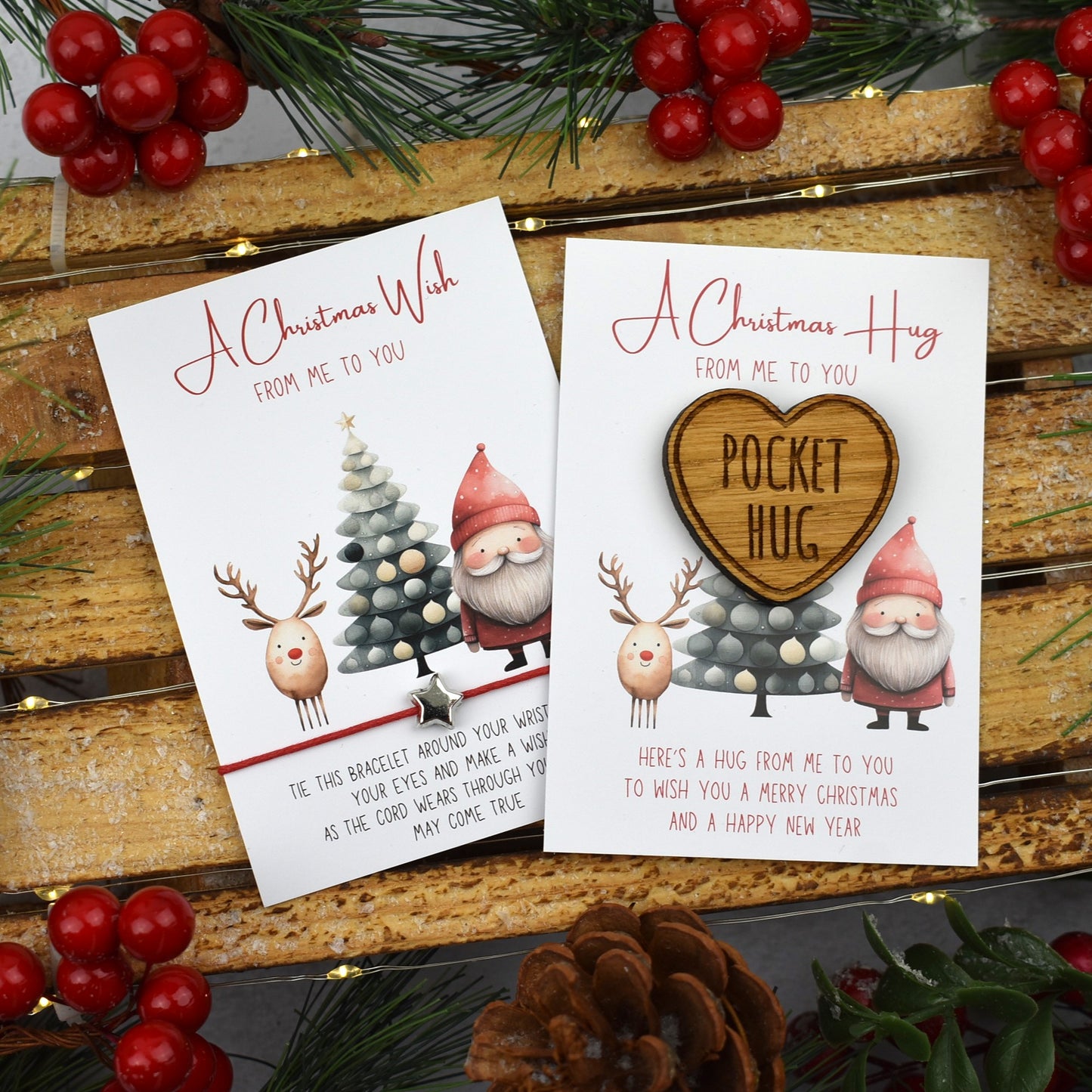 BUNDLE - Christmas Wish Bracelet and Pocket Hug (1020)