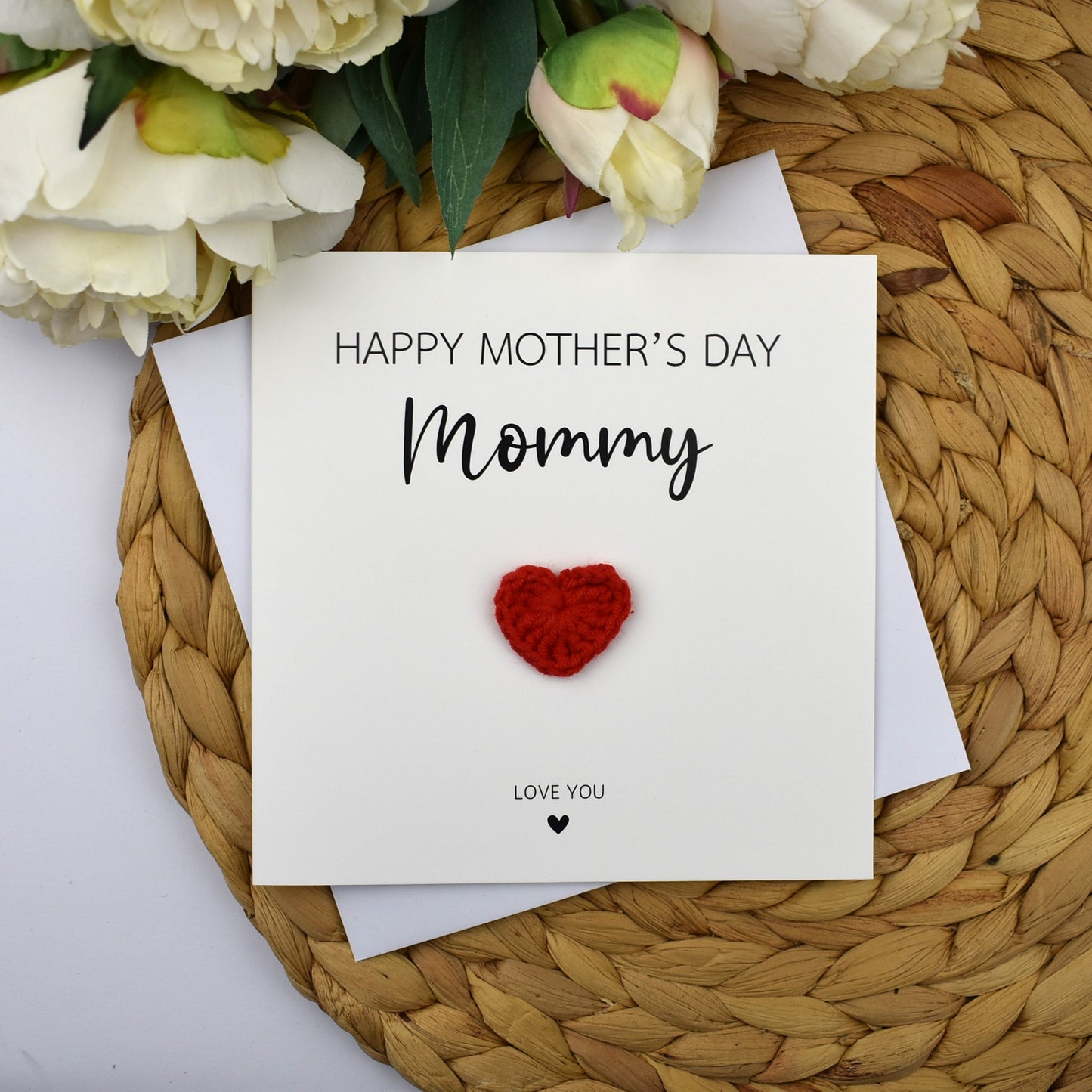 Happy Mother's Day Mommy Crochet Greeting Card