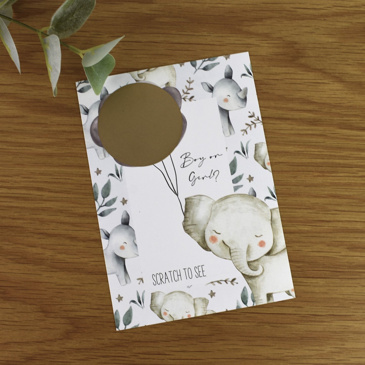 Gender Reveal Card