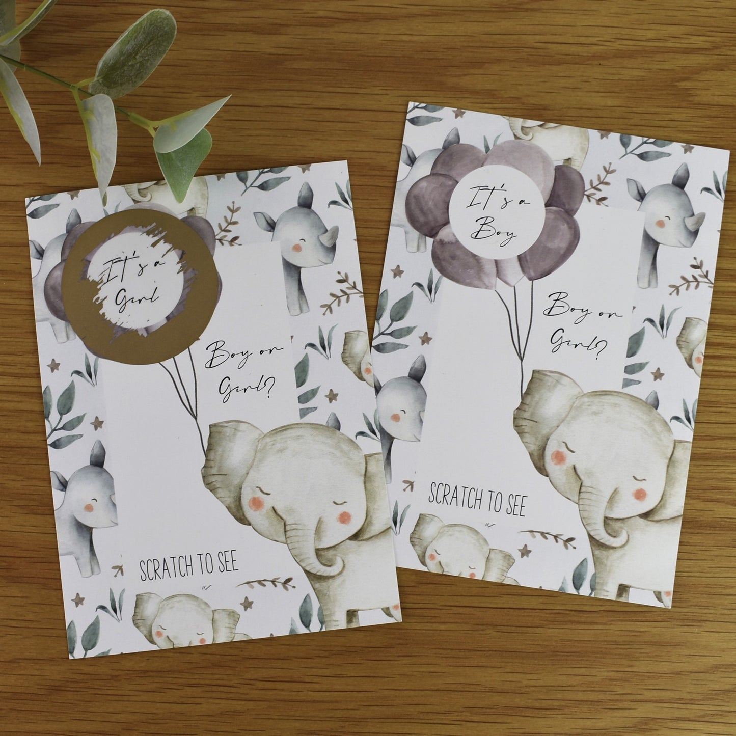 Gender Reveal Card