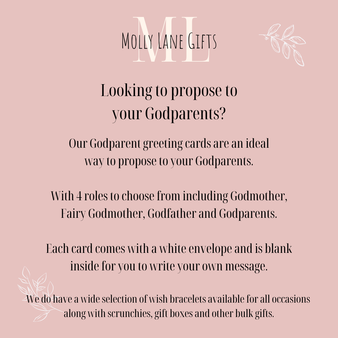 Will You Be My Godmother Greeting Card