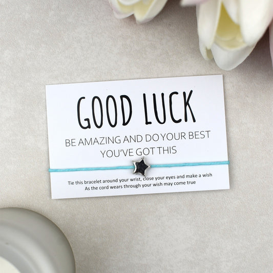 CLEARANCE - Good Luck Be Amazing Do Your Best You've Got This Wish Bracelet