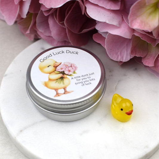Good Luck Duck Tin - Flowers - Luminous Duck