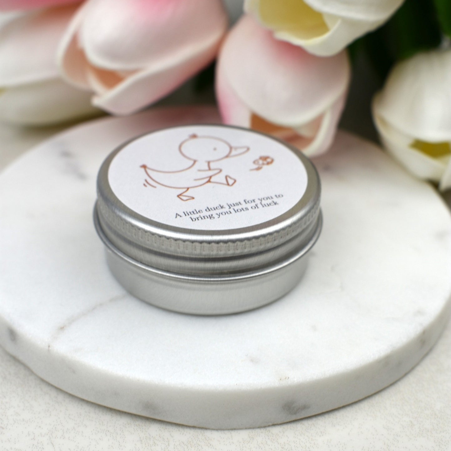 Lucky Duck Keepsake in Tin – A Tiny Gift of Good Luck & Encouragement - - Ladybird - Yellow Duck