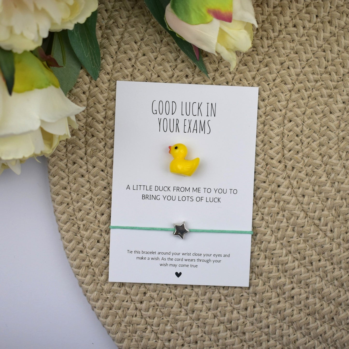 Good Luck In Your Exams Duck and Wish Bracelet Set (7000)