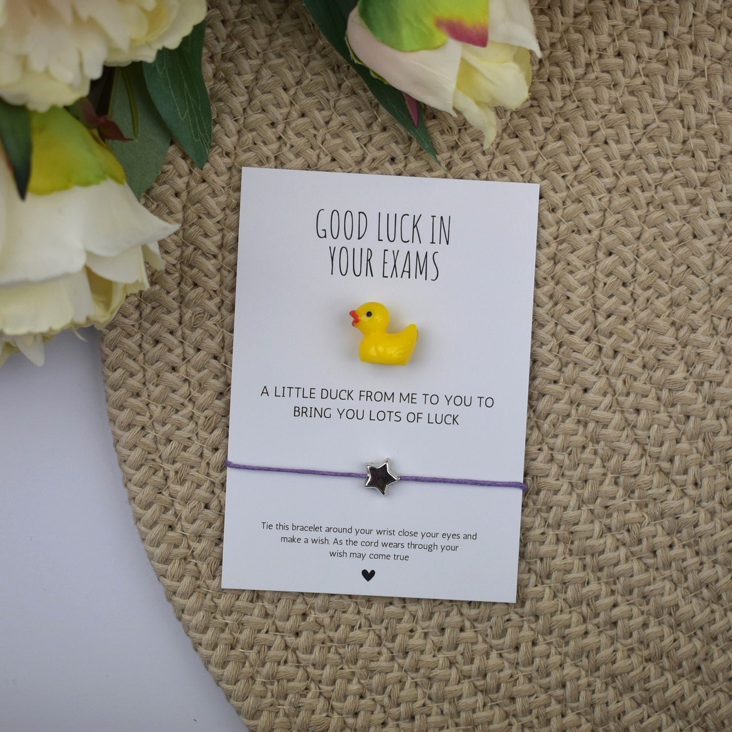 Good Luck In Your Exams Duck and Wish Bracelet Set (7000)