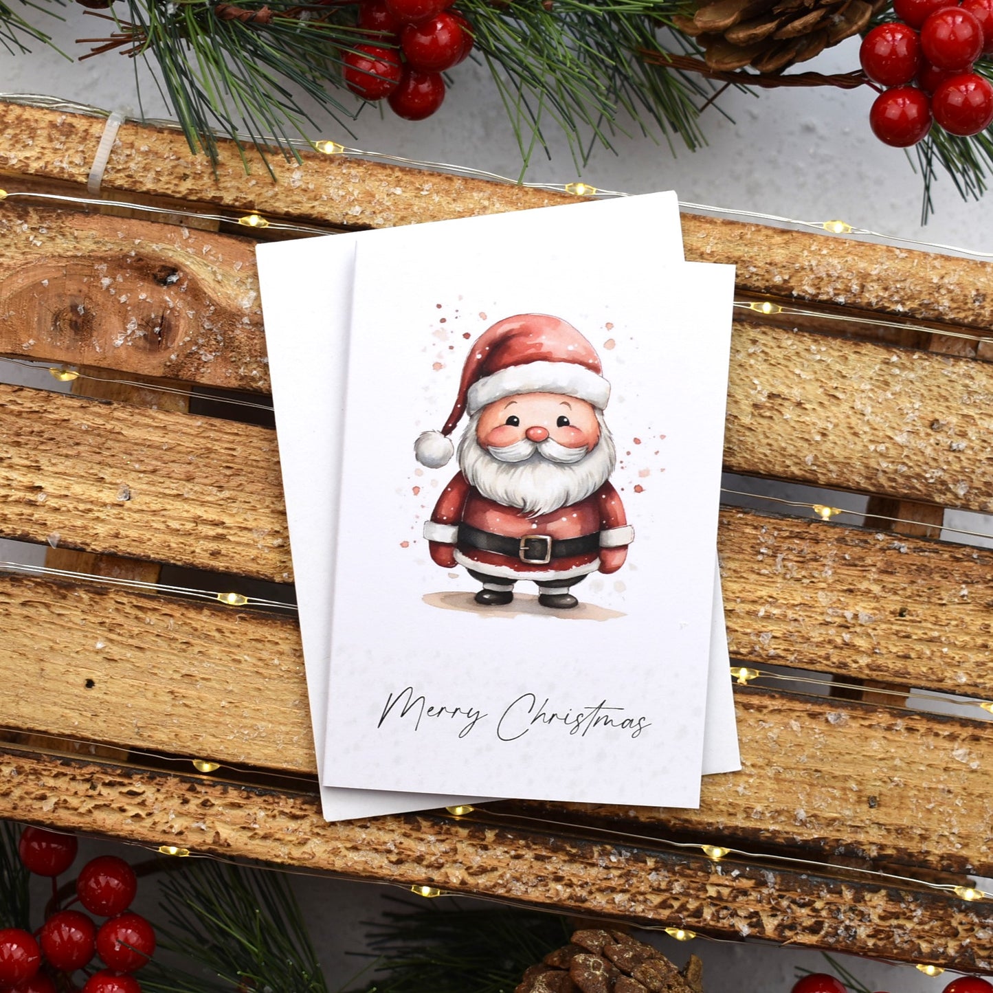Merry Christmas Santa Greeting Cards