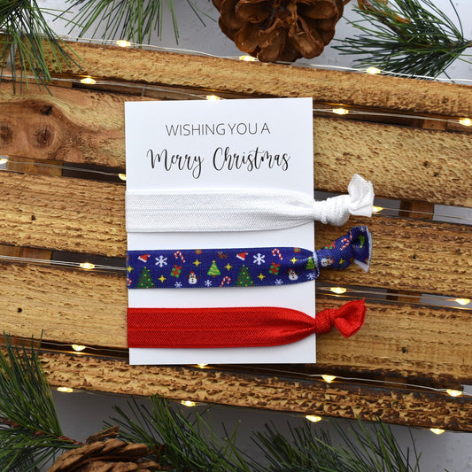 CLEARANCE - Christmas Hair Tie Set