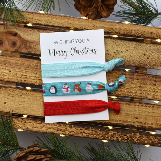 CLEARANCE - Christmas Hair Tie Set