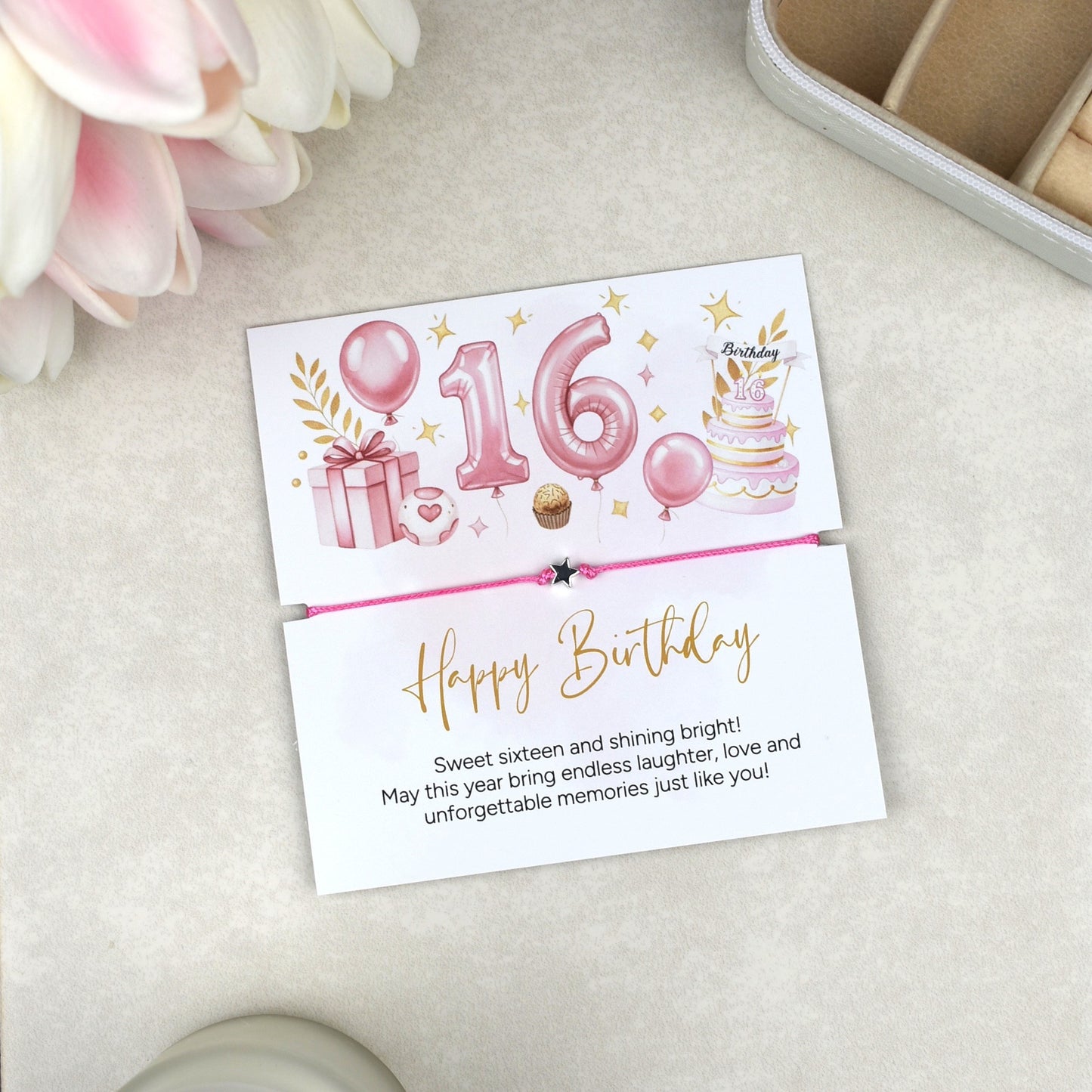 Happy 16th Birthday Bracelet |Teen Girl Gift