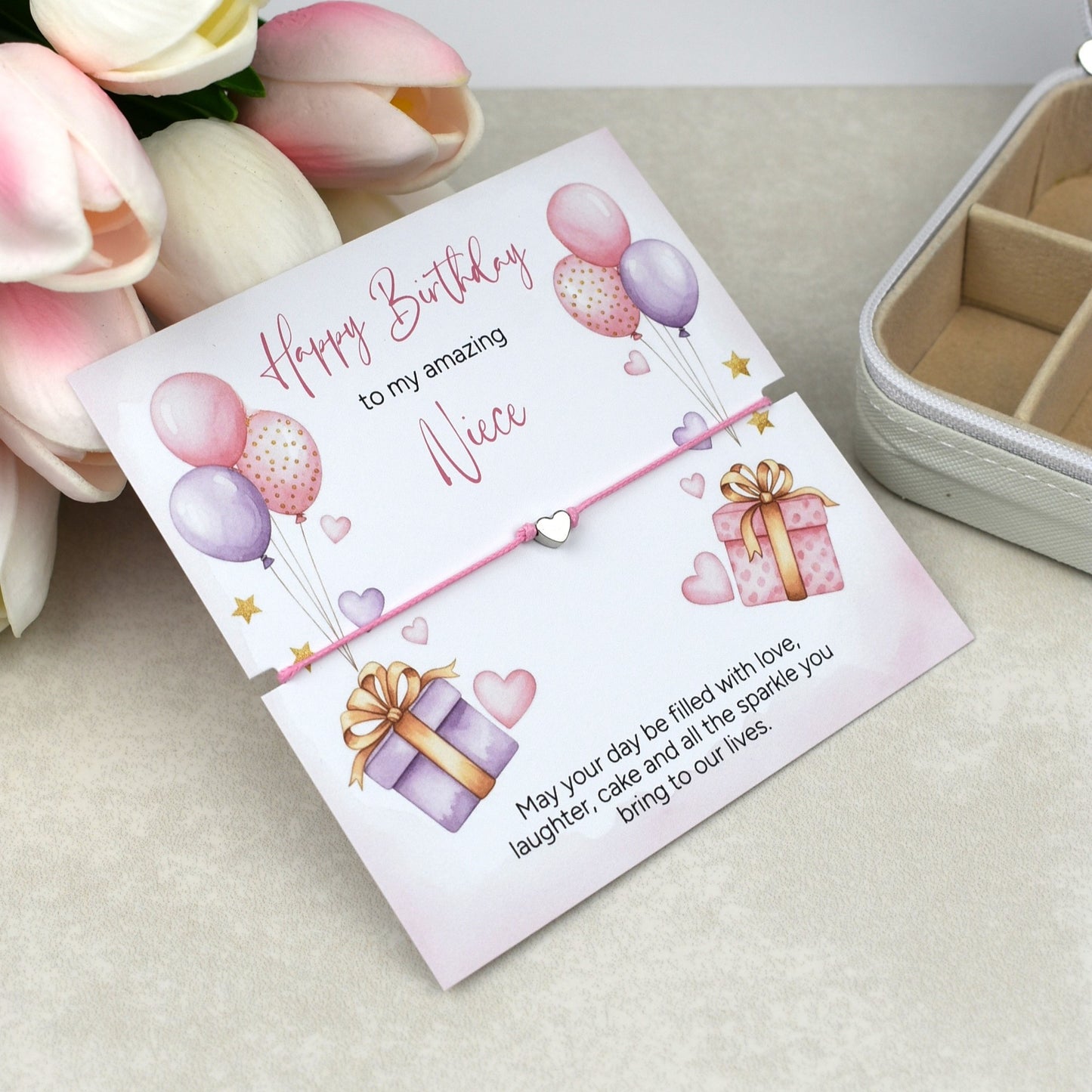 Happy Birthday Niece Gift Bracelet | Amazing Niece Gift Idea