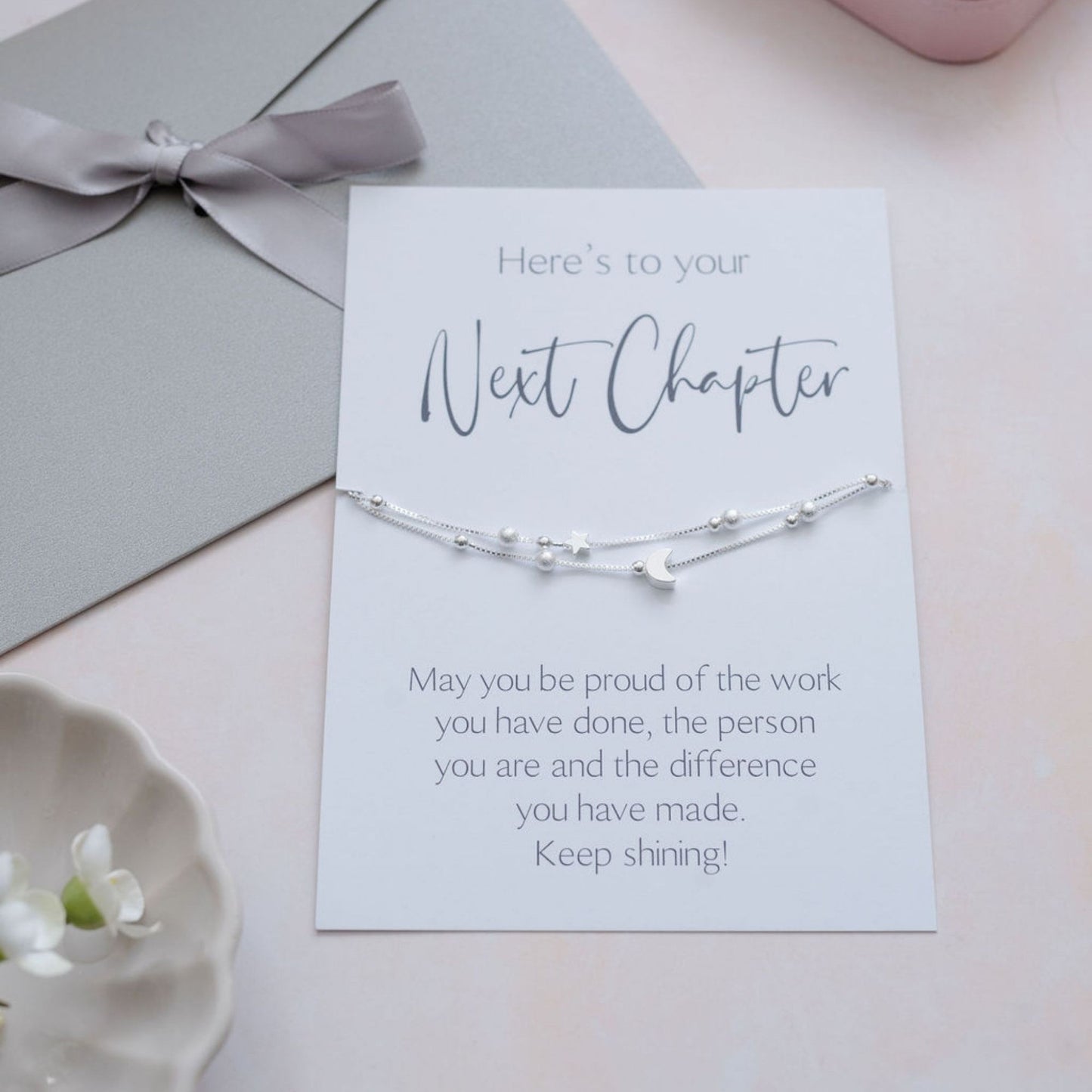Next Chapter Bracelet - Star & Moon Charms