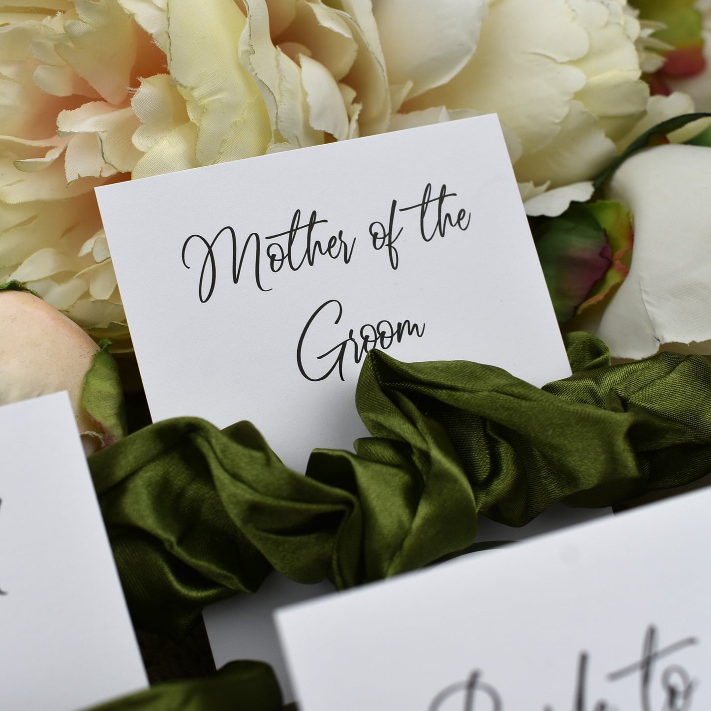 Forest Green Wedding Hair Scrunchie