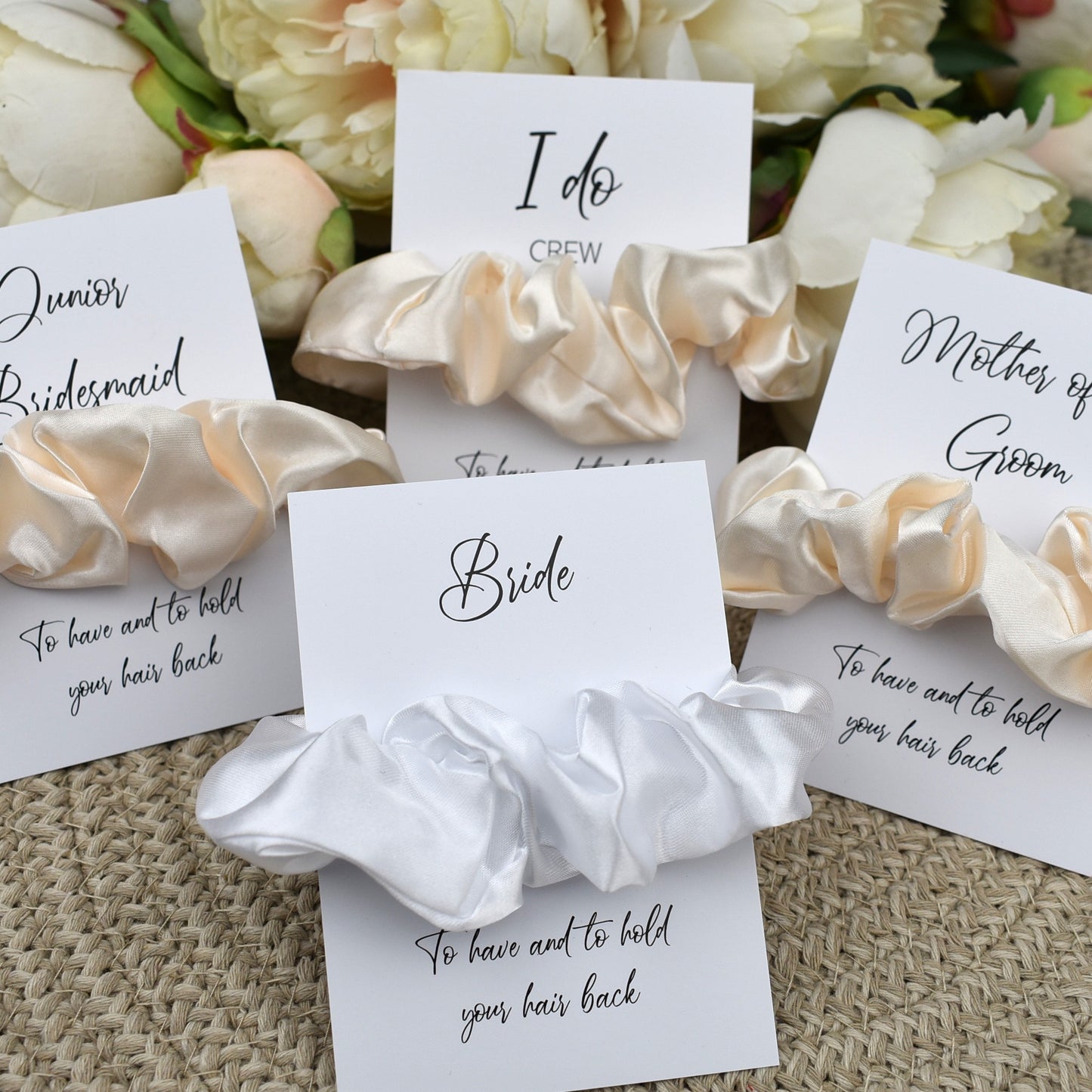 Ivory Wedding Hair Scrunchie
