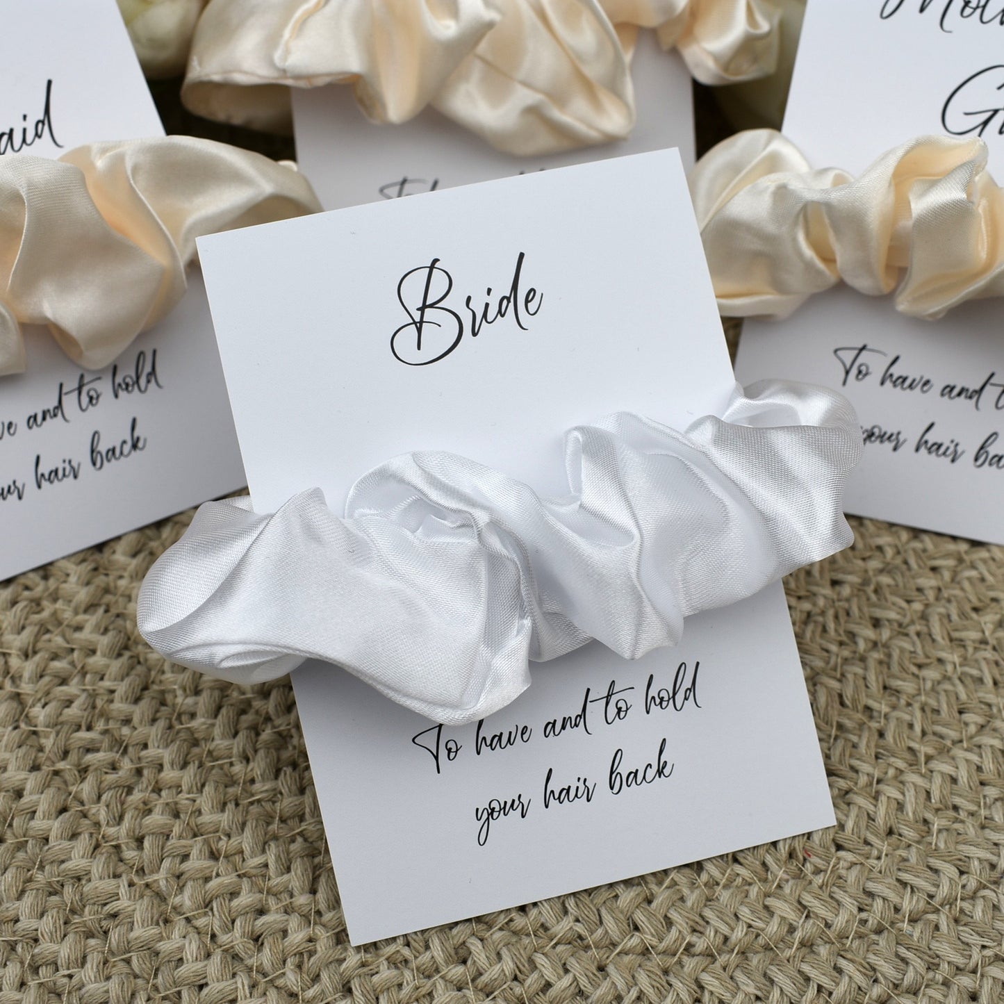 Ivory Wedding Hair Scrunchie