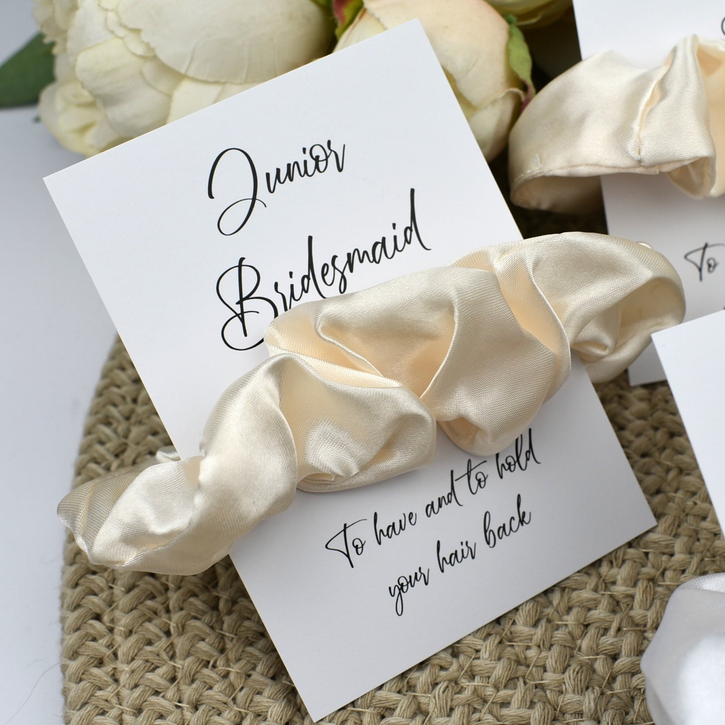 Ivory Wedding Hair Scrunchie