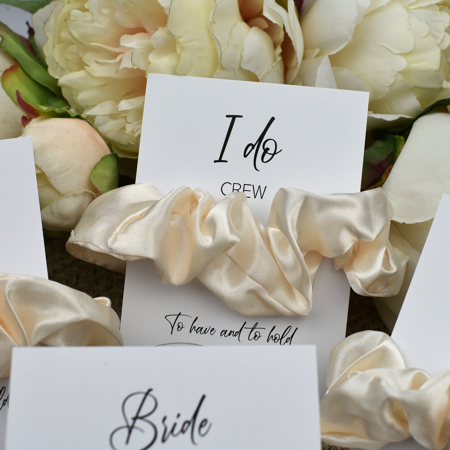Ivory Wedding Hair Scrunchie