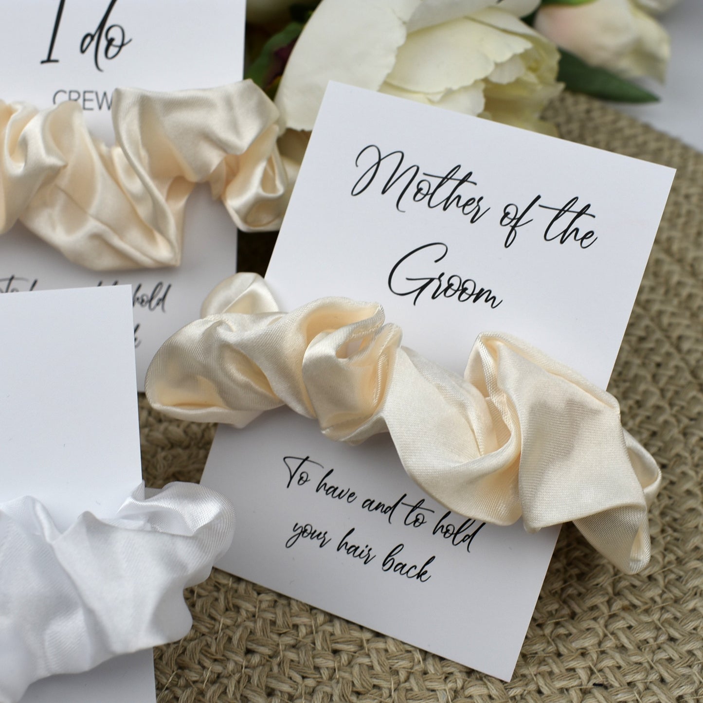 Ivory Wedding Hair Scrunchie