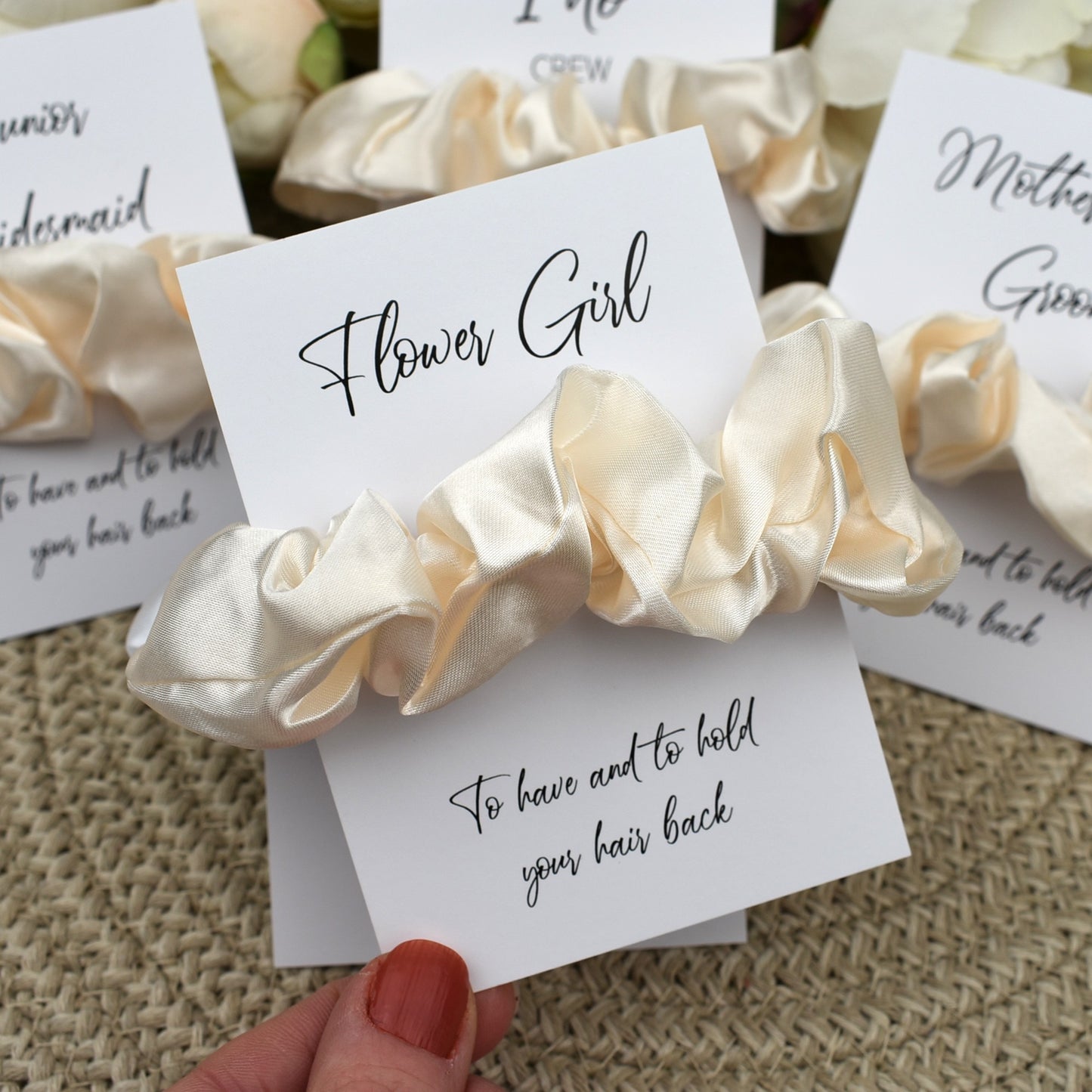 Ivory Wedding Hair Scrunchie