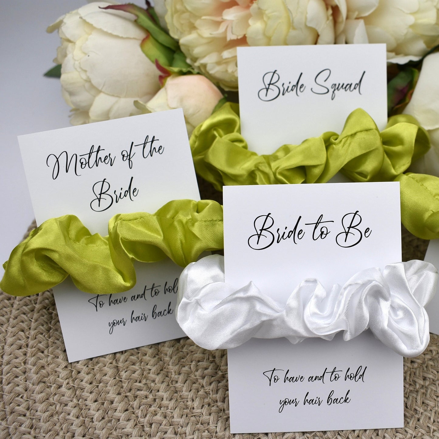 Lime Green Wedding Hair Scrunchie