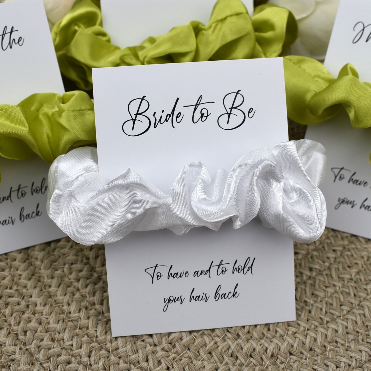 Lime Green Wedding Hair Scrunchie