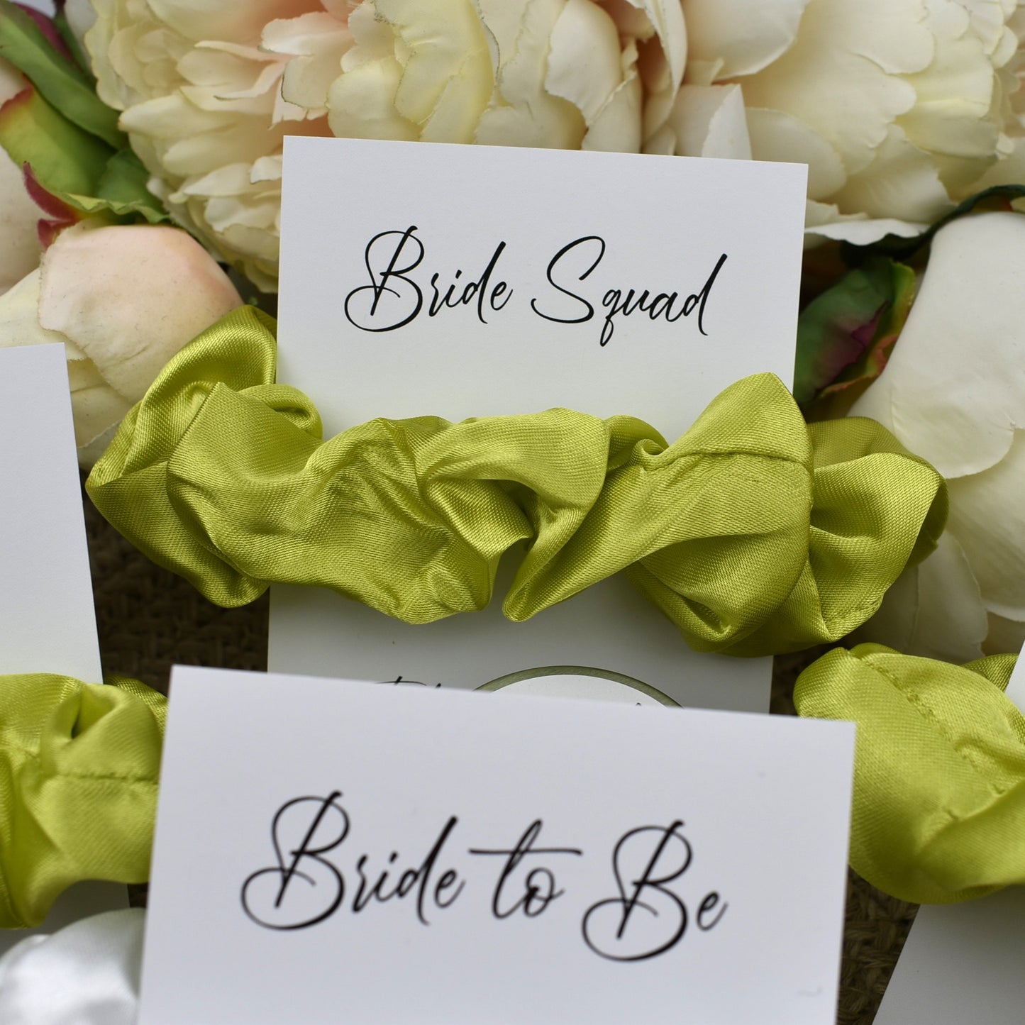 Lime Green Wedding Hair Scrunchie