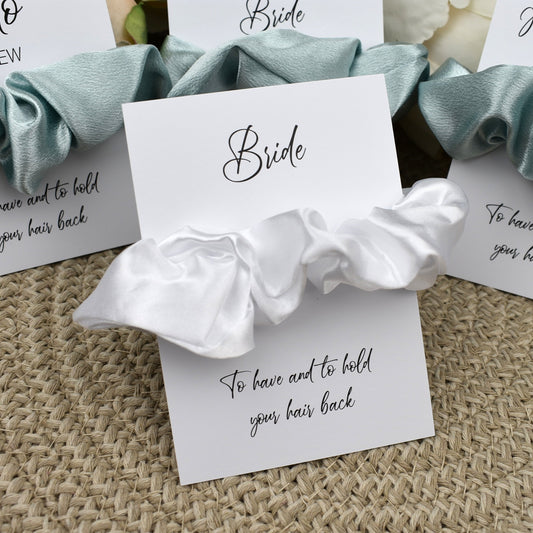 CLEARANCE - Mint Wedding Hair Scrunchie