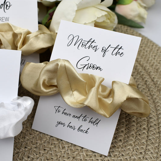 CLEARANCE - Nude Wedding Hair Scrunchie