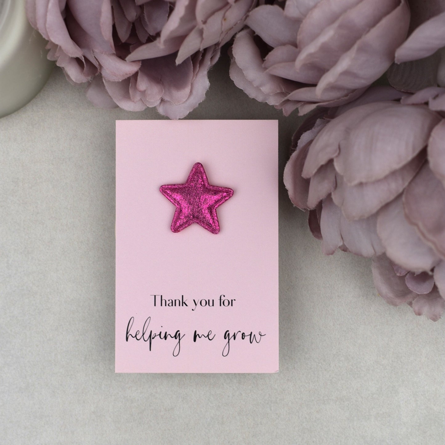 Thank You For Helping Me Grow - Star