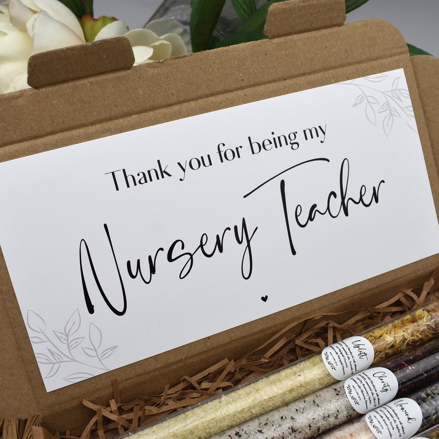 Thank You For Being My Nursery Teacher Bath Gift Set
