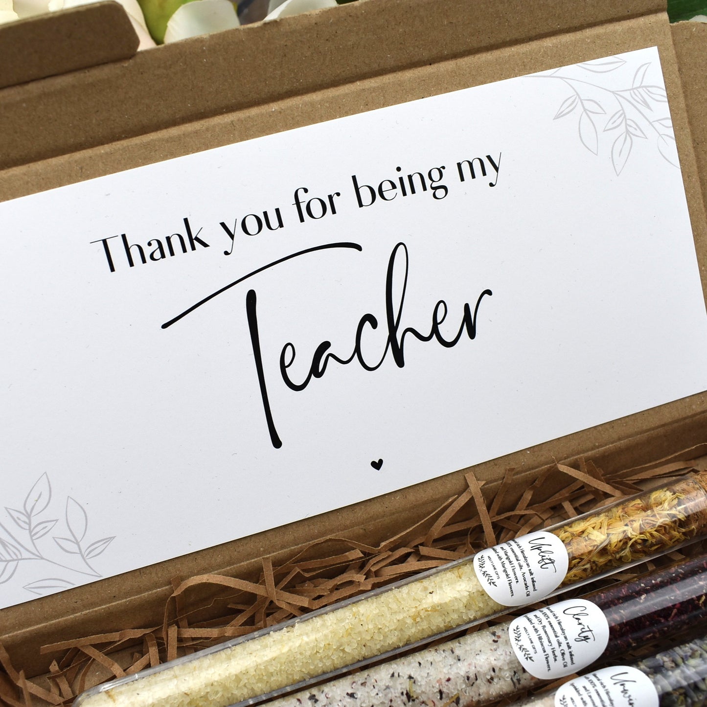 Thank You For Being My Teacher Bath Gift Set
