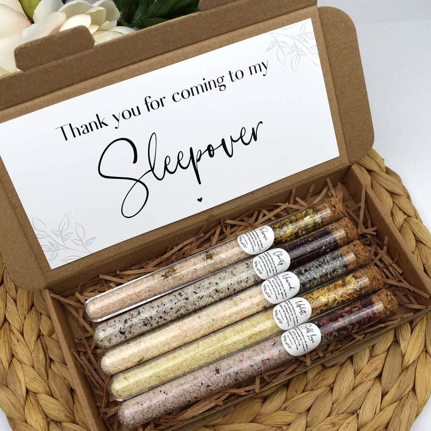 Thank You For Coming To My Sleepover Bath Salt Gift Set