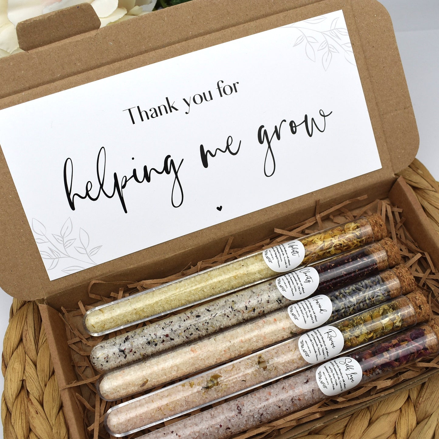 Thank You For Helping Me Grow Bath Gift Set