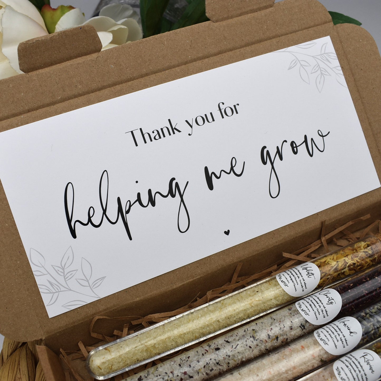 Thank You For Helping Me Grow Bath Gift Set
