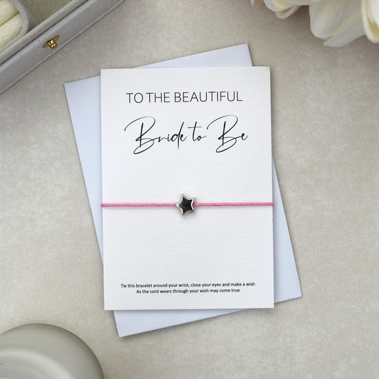 CLEARANCE - To The Beautiful Bride To Be Wish Bracelet