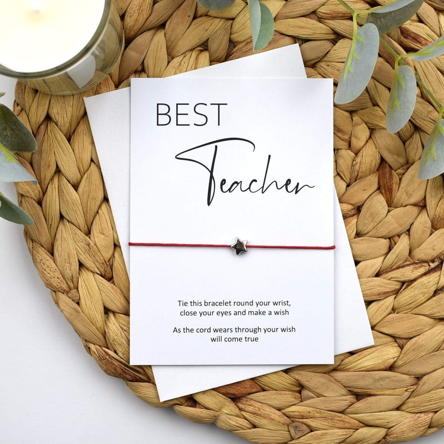 Best Teacher Wish Bracelet